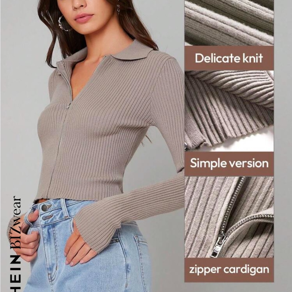 Double Zip Sweater Top